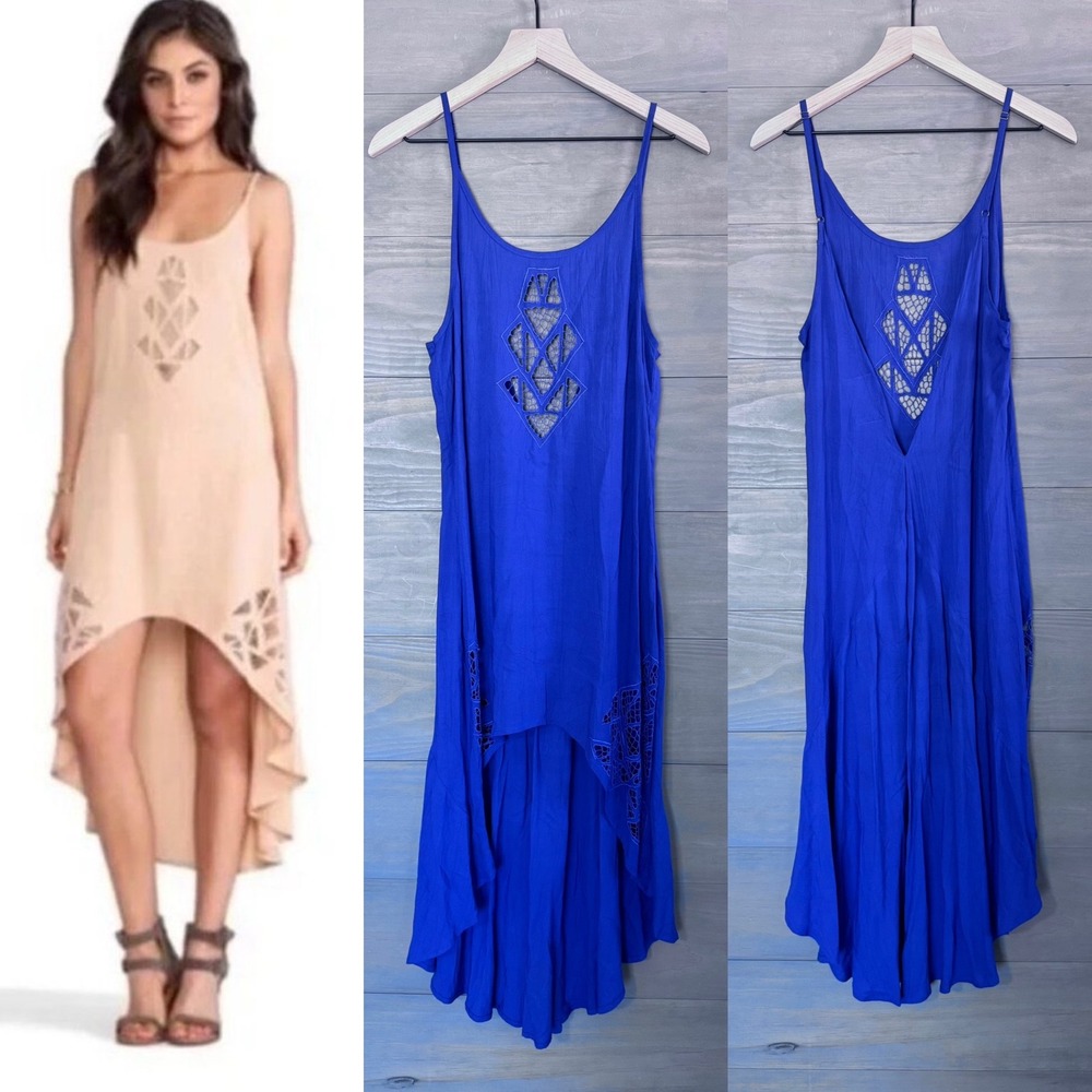 cleobella x free people‎ • nora cutwork dress purple size small